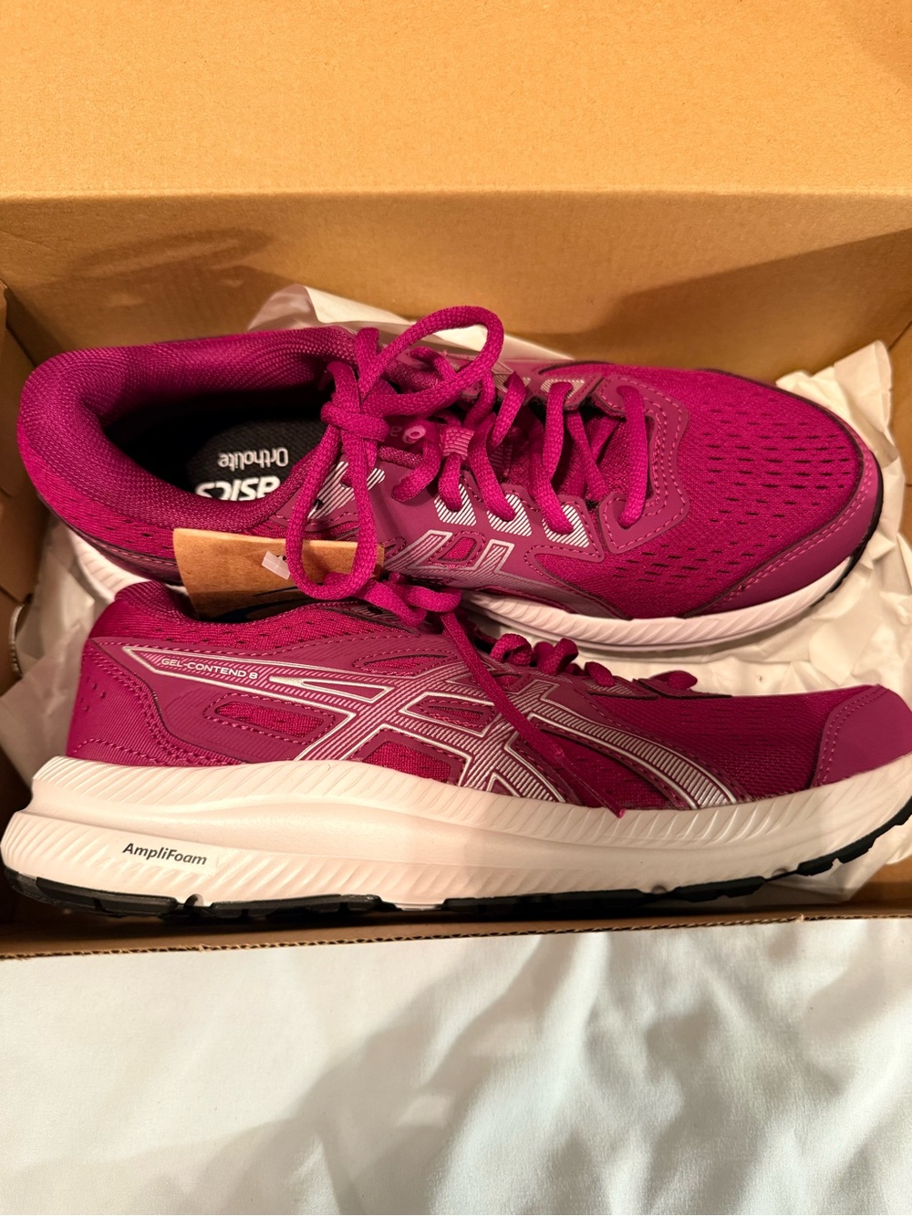 ASICS GEL-Contend 8 Women’s Running Shoes Blackberry/Pure Silver Size 7 NWT